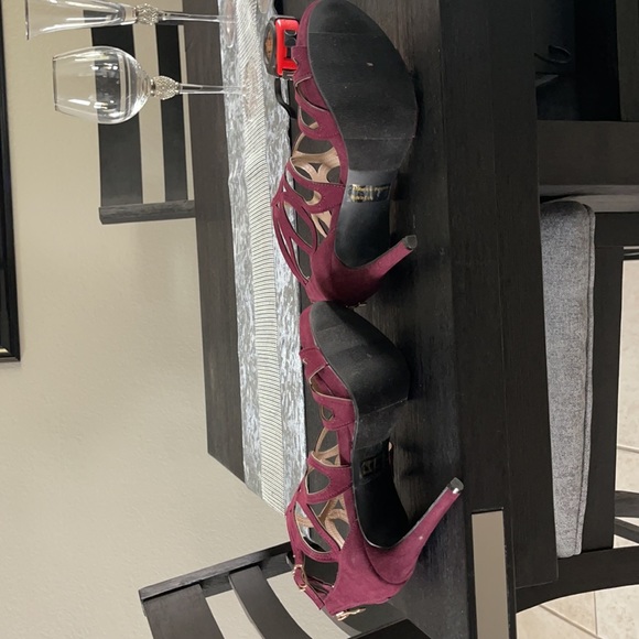 Report Womens Triton Open Toe Casual Strappy Sandals, WINE, Size 8 - Picture 4 of 5